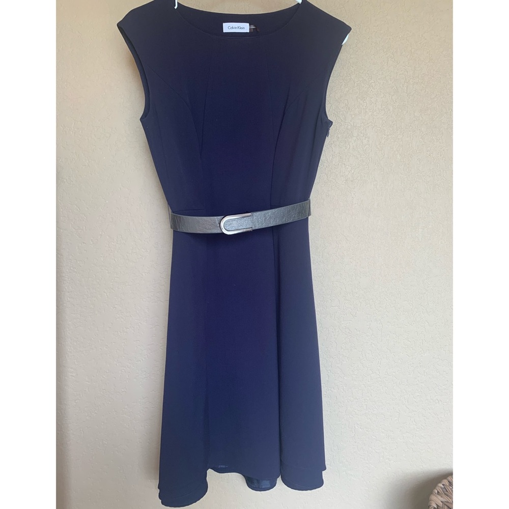 Calvin Klein Belted Dress